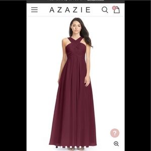 Azazie Kayleigh bridesmaid dress in Cabernet